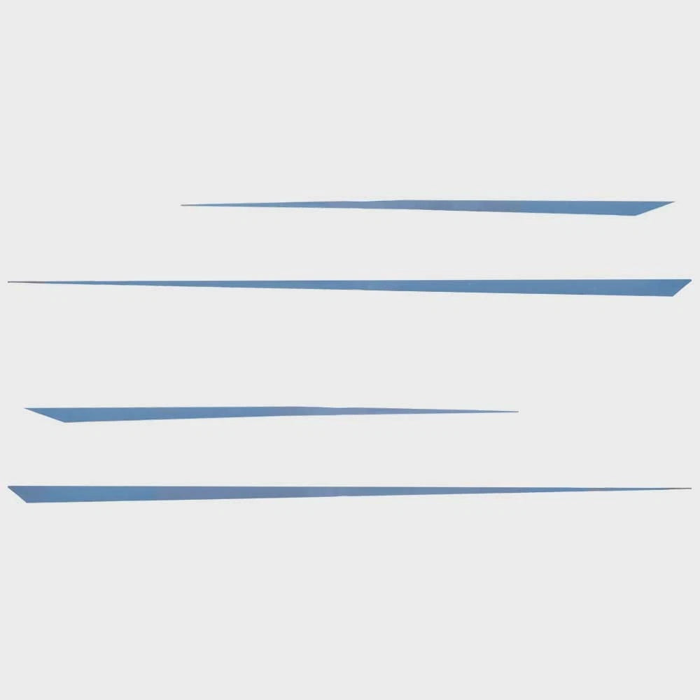 Chaparral Boat Deck Decals 14.02802 - Light Blue Stickers (4 Pc)