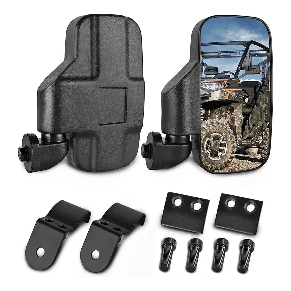Side View Mirrors Designed for UTVs Compatible with for Polaris for Ranger