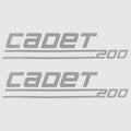 Weeres Pontoon Boat Decal 30000377 - Cadet 200 Silver Stickers (pair)
