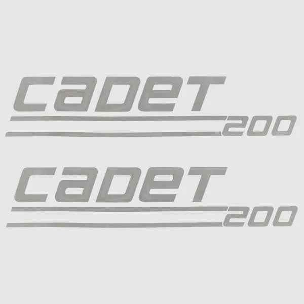 Weeres Pontoon Boat Decal 30000377 - Cadet 200 Silver Stickers (pair)