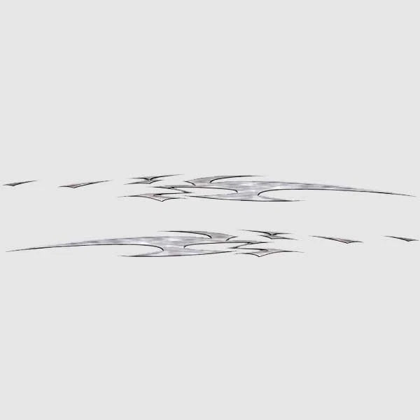 US Marine Boat Decals - Bayliner 81 1/2 Inch White Silver (set of 2)