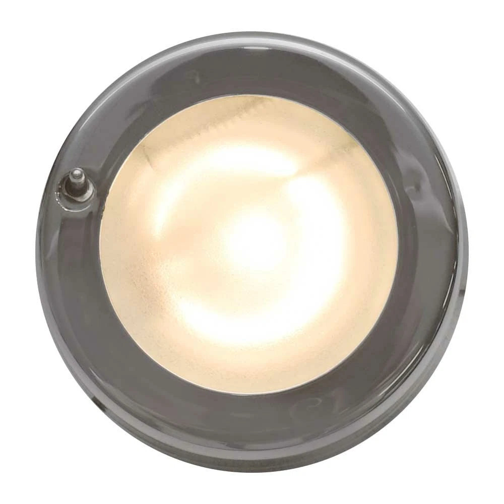 Sea Ray Boat Interior Cabin Light - Silver Plastic Warm White