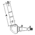 F2NN3106CA LH Spindle Fits Ford Holland 2000 231 4000 531