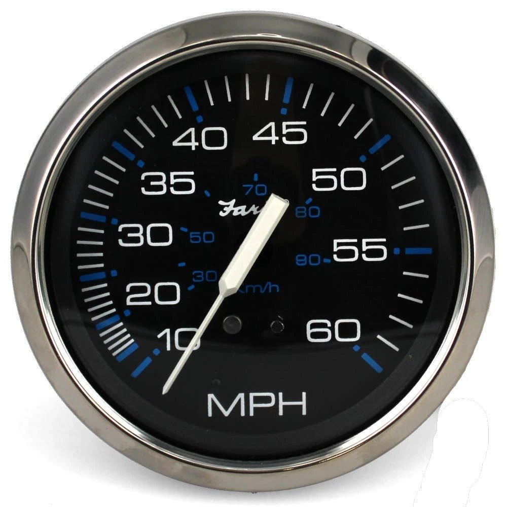 Faria Boat Speedometer Gauge SE9509B - 3 1/4 Inch Chesapeake Black