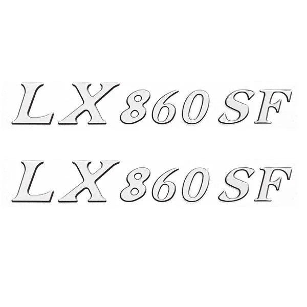 Larson Boat Model Decal 8624-1189-00 - LX 860 SF Black Silver (pair)