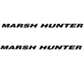Tracker Boat Decal 147929 - Marsh Hunter Black Stickers (pair)