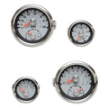 Teleflex Boat Gauge Set - Gray Silver Mercury Outboard (set of 4)