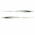 Rinker Boat Graphic Decals - Siesta Green Gold Stickers (set of 2)