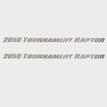 Lund Boat Logo Decal Stickers - 2050 Tournament Raptor Silver (pair)