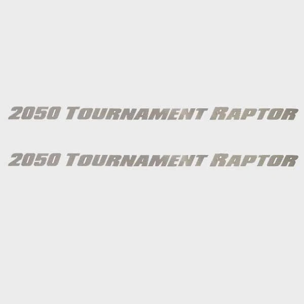 Lund Boat Logo Decal Stickers - 2050 Tournament Raptor Silver (pair)