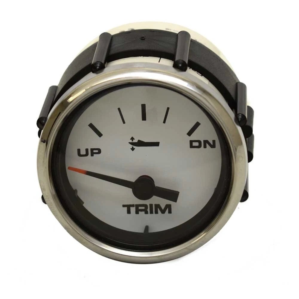 Faria Boat Mercury Trim Gauge GP7999A - 2 Inch Silver White