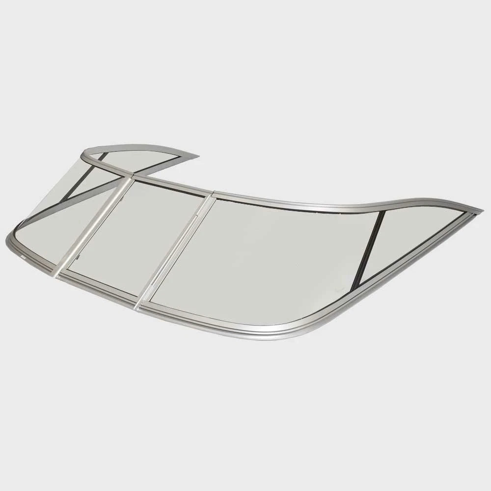 Crownline Boat Wraparound Glass Windshield - 19XS 81 1/2 Inch (3 PC)