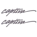 Rinker Boat Decal Set - Captiva Gray White 19 3/4 X 4 1/4 Inch
