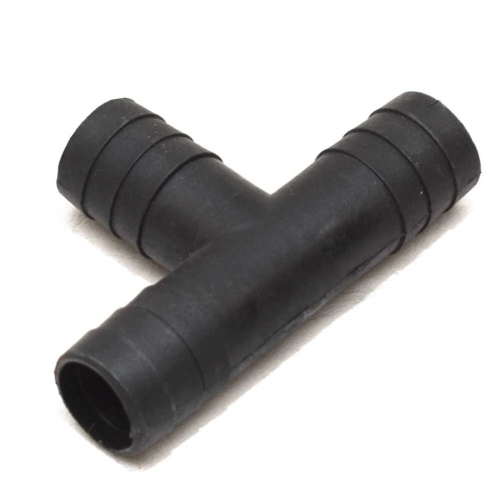 Carver Boat Tee Fitting 7419920 - 3/4 Inch Barbed Black Plastic