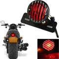 Retro Motorcycle LED Tail Brake Light with License Plate Bracket 12V