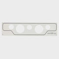 Sea Fox Boat Blank Gauge Panel - 22 3/8 X 5 1/8 Inch White Aluminum