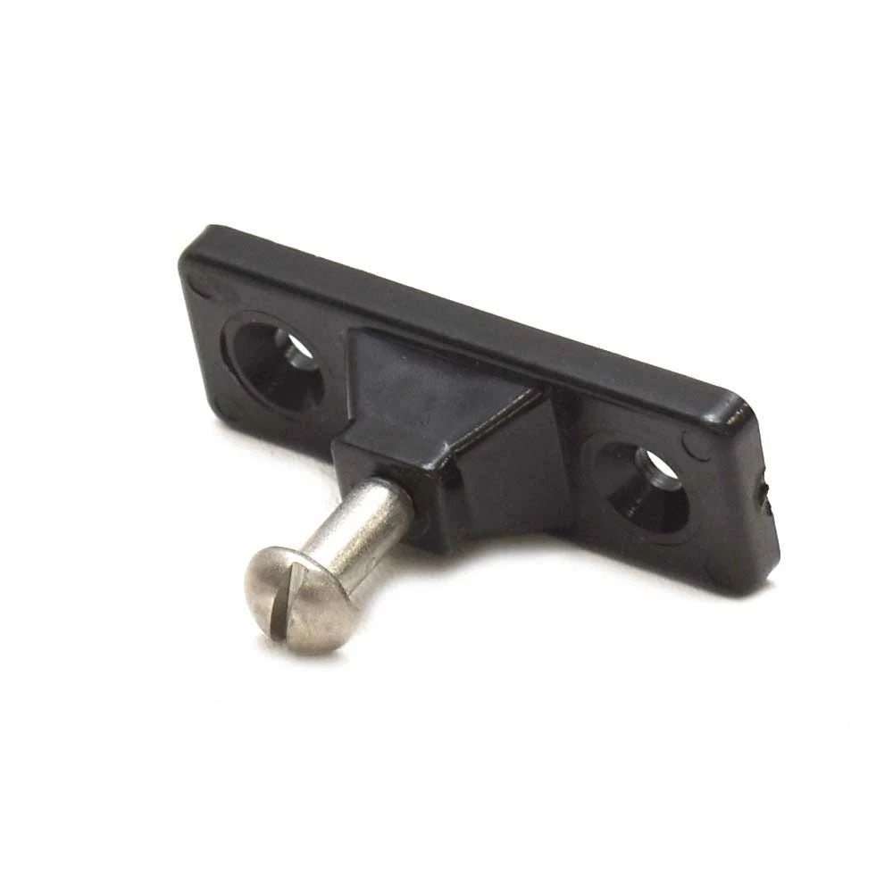 Boat Bimini Top Deck Mount Hinge Fitting - Black Nylon