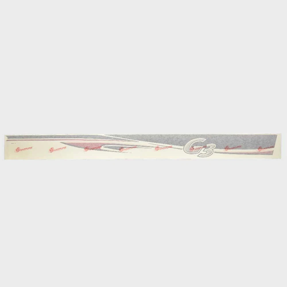 G3 Pontoon Boat Graphic Decal Sticker 73404881 - Red Black (PORT)