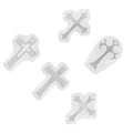 5IN1 DIY Silicone Cross Resin Mold Jewels Epoxy Making Casting Mould Craft Tool