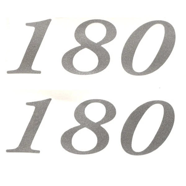 Weeres Pontoon Boat Decals 30000384 - 180 Model Silver Stickers (pair)