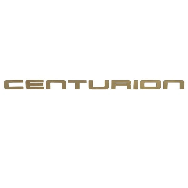 Ski Centurion Boat Raised Decal - Gold Sticker