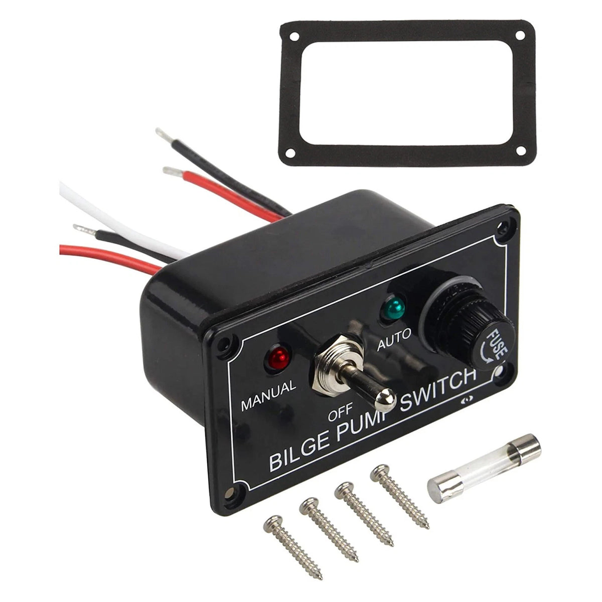 Marine 12V 5A Bilge Pump Switch Rocker Control Panel for Boat Yacht ATV Car