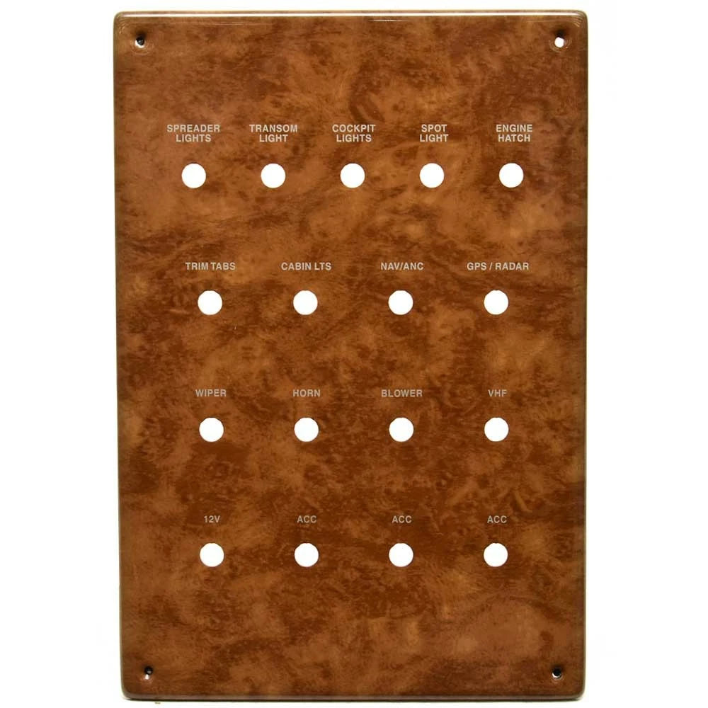 Rinker Boat Blank Breaker Panel 206603A - 300 Woodgrain Plastic