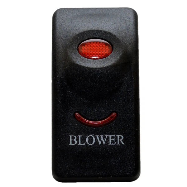 Carling Boat Rocker Switch Cover Plate - Black BLOWER Actuator