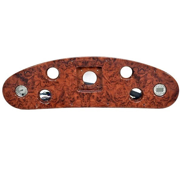 Rinker Boat Gauge Dash Panel - 30 1/2 X 9 Inch Faux Woodgrain Plastic