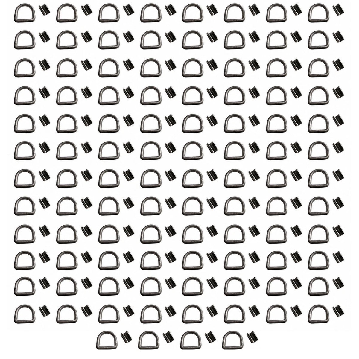 (100) 5/8" D-Ring Chain/Rope/Tie -down Anchor for Flatbed Trucks & Trailers