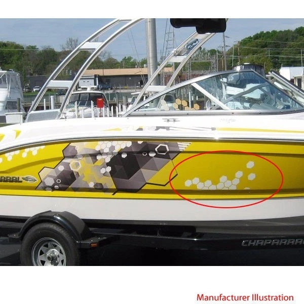 Chaparral Boat Front Graphics 14.00874 - White Matrix H2O (set of 2)