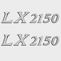 Larson Boat Raised Decals 8624-3397-00 - 7 3/4 Inch LX 2150 (pair)