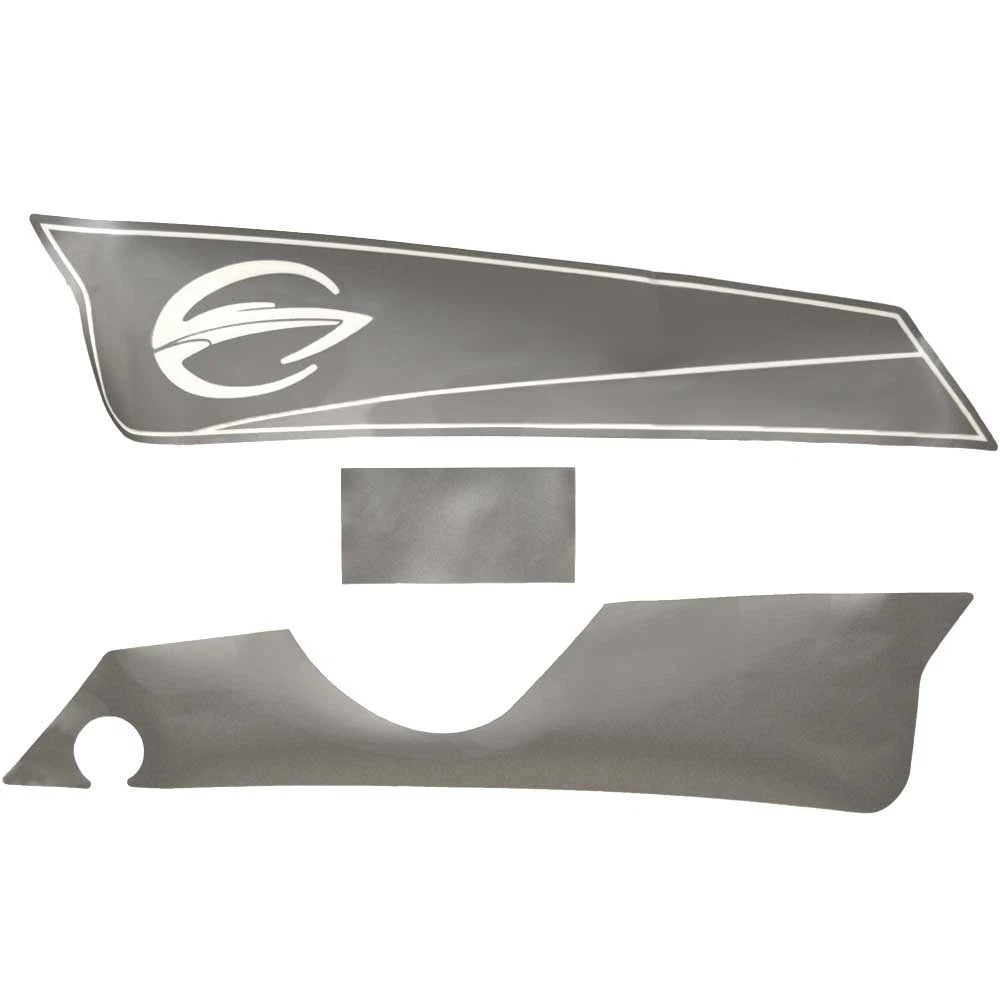 Crownline Boat Arch Foot Decal 22066 - Portside Silver (set of 3)