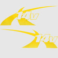 MasterCraft Boat Vinyl Decal 7501426 - 2011 X-14V Designator (set of 2)