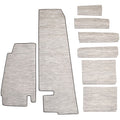 Cobalt A36 Boat Woven Vinyl Cockpit Mats 406810 - Snaps Gray (kit)