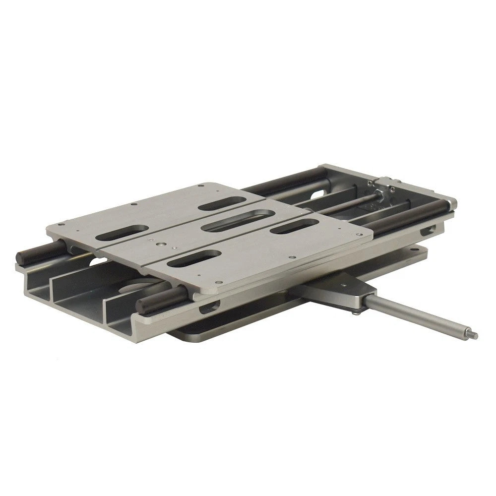 Protomet Boat Swivel Slide Seat Mount - 5 X 12 Inch Gray Anodized