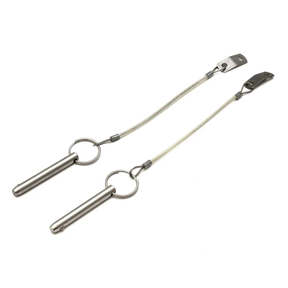 Boat Bimini Top Quick Pin - Pull with Tether 5/16 X 2 1/2 Inch (pair)