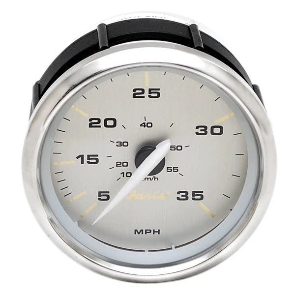 Faria Boat Speedometer SEK601A - Kronos Silver 35 MPH 3 3/8 Inch