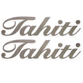 Lowe Boat Model Decals 015677 - Tahiti Sundeck Silver Stickers (pair)