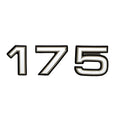 Ranger Boat Raised Decal - 175 White Sticker