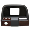 Misty Harbor Pontoon Boat Blank Dash Panel Shroud - Black Woodgrain