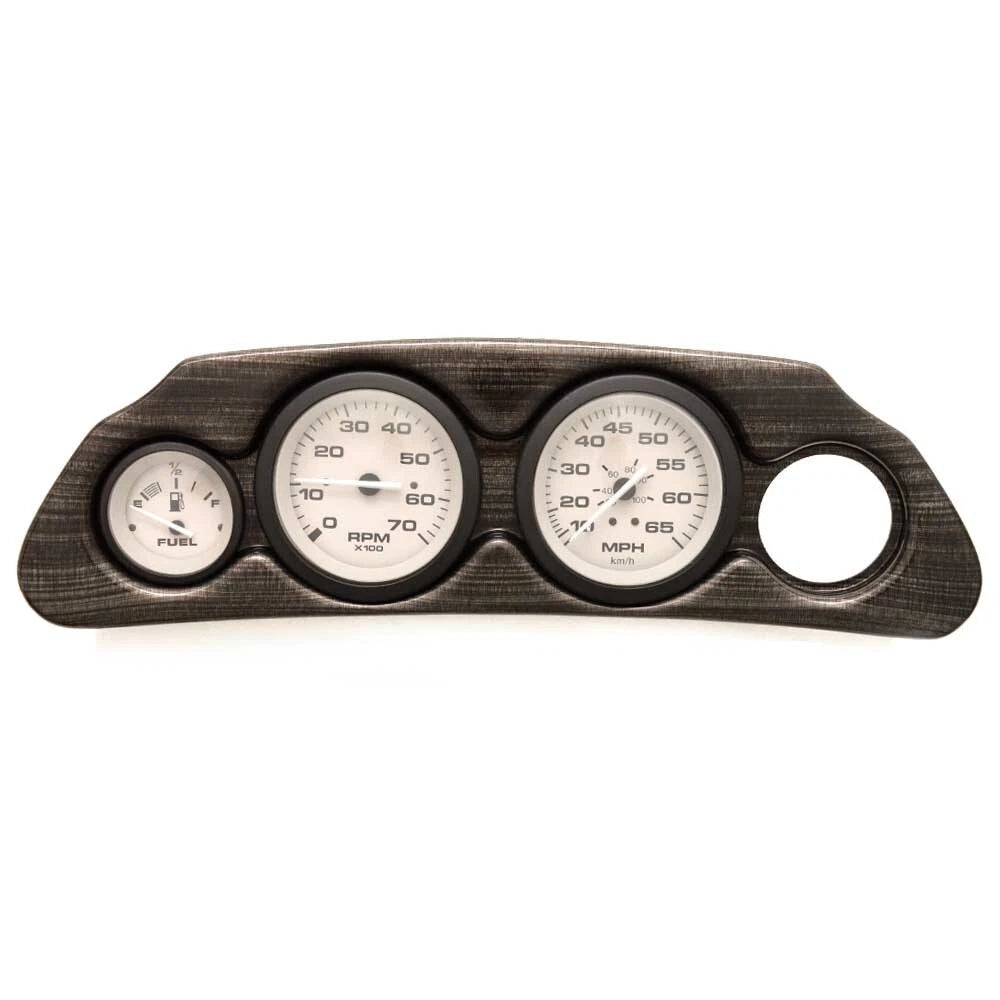 Lund Boat Gauge Dash Panel 4229617 - Driftwood Series Gray Woodgrain