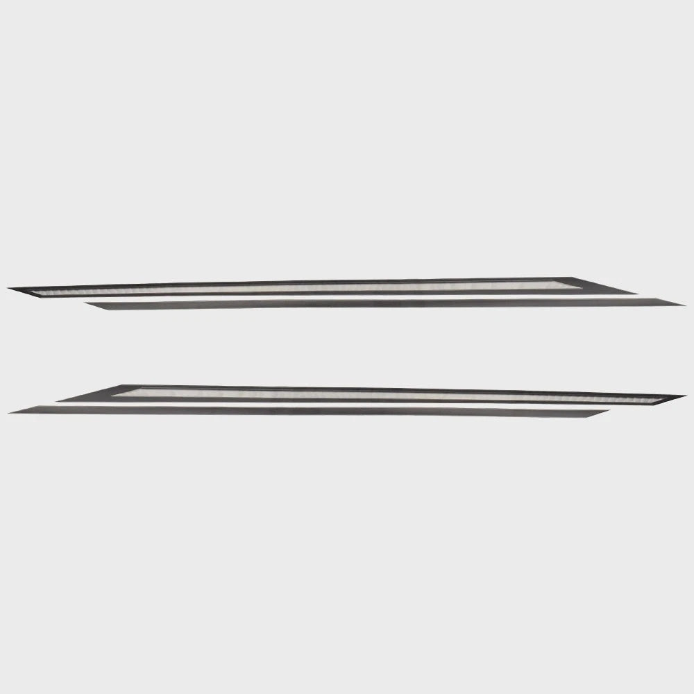 Lowe Boat Graphic Decals 2317177 - Gray Hull Stickers (set of 2)