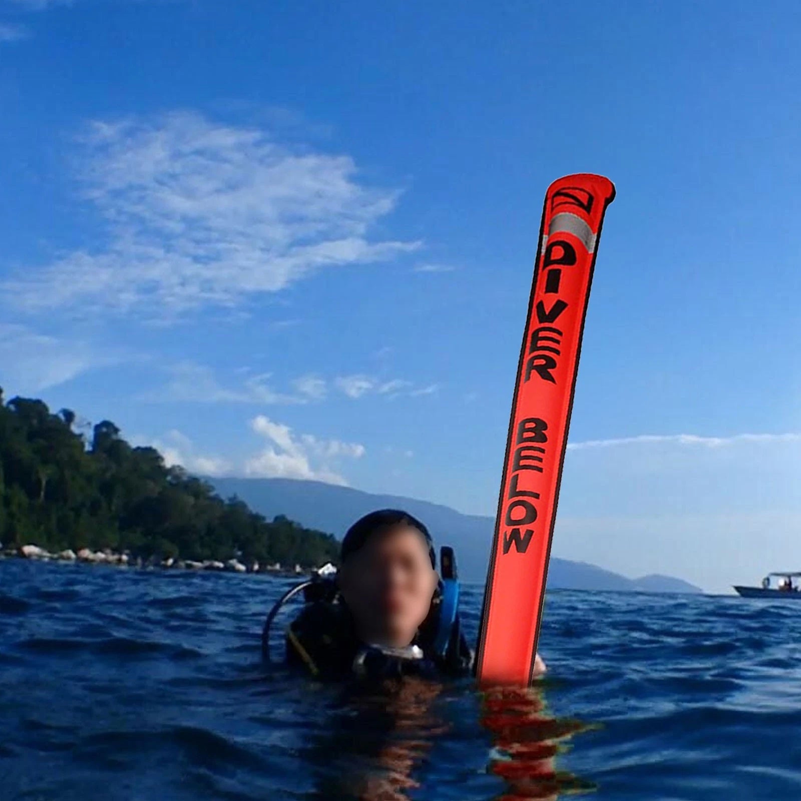 Efficient Underwater Signal Tool SMB Inflatable Marking Bouy Size 72 in