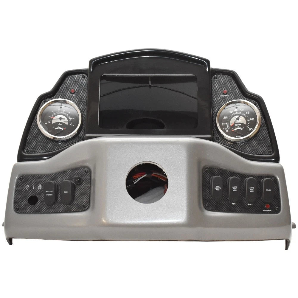 G3 Sportsman Boat Steering Panel 73427490 - Silver Black Console Shroud