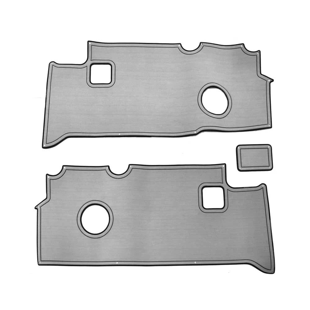 Larson Boat Non-Skid Mat Set 9TA-170421 - Slate Gray Rubber (set of 3)