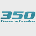 Yamaha Boat Outboard Decal 1035020 - 350 Four Stroke Reef Blue