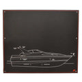 Bayliner Boat Indicator Panel - 19 3/4 X 16 1/2 Inch Aluminum Black