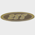 Crownline Boat Raised Emblem Decal Sticker 61664 - 288 BR Tan Gold