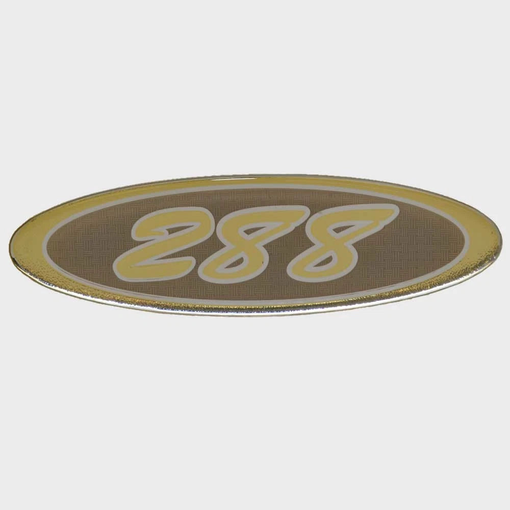Crownline Boat Raised Emblem Decal Sticker 61664 - 288 BR Tan Gold